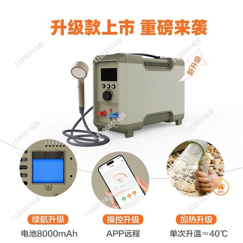 Outdoor thermostatic water hea - مراجعة Outdoor Camping Hot Water Heater وسعره