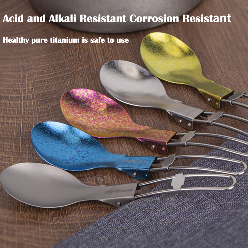 TiTo Titanium Folding Spork Po - مراجعة Outdoor Camping Items وسعره