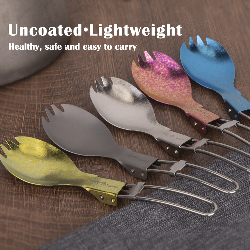 TiTo Titanium Folding Spork Po - مراجعة Outdoor Camping Items وسعره