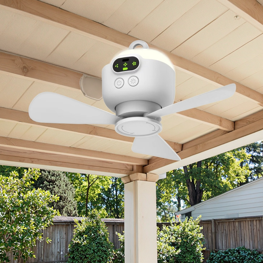 USB Rechargeable Wireless Remo - مراجعة Outdoor Camping Fans وسعره