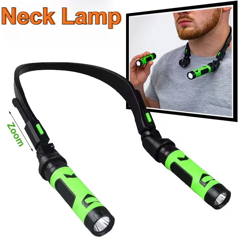 USB Rechargeable LED Neck Ligh - مراجعة Outdoor Camping Bbq وسعره