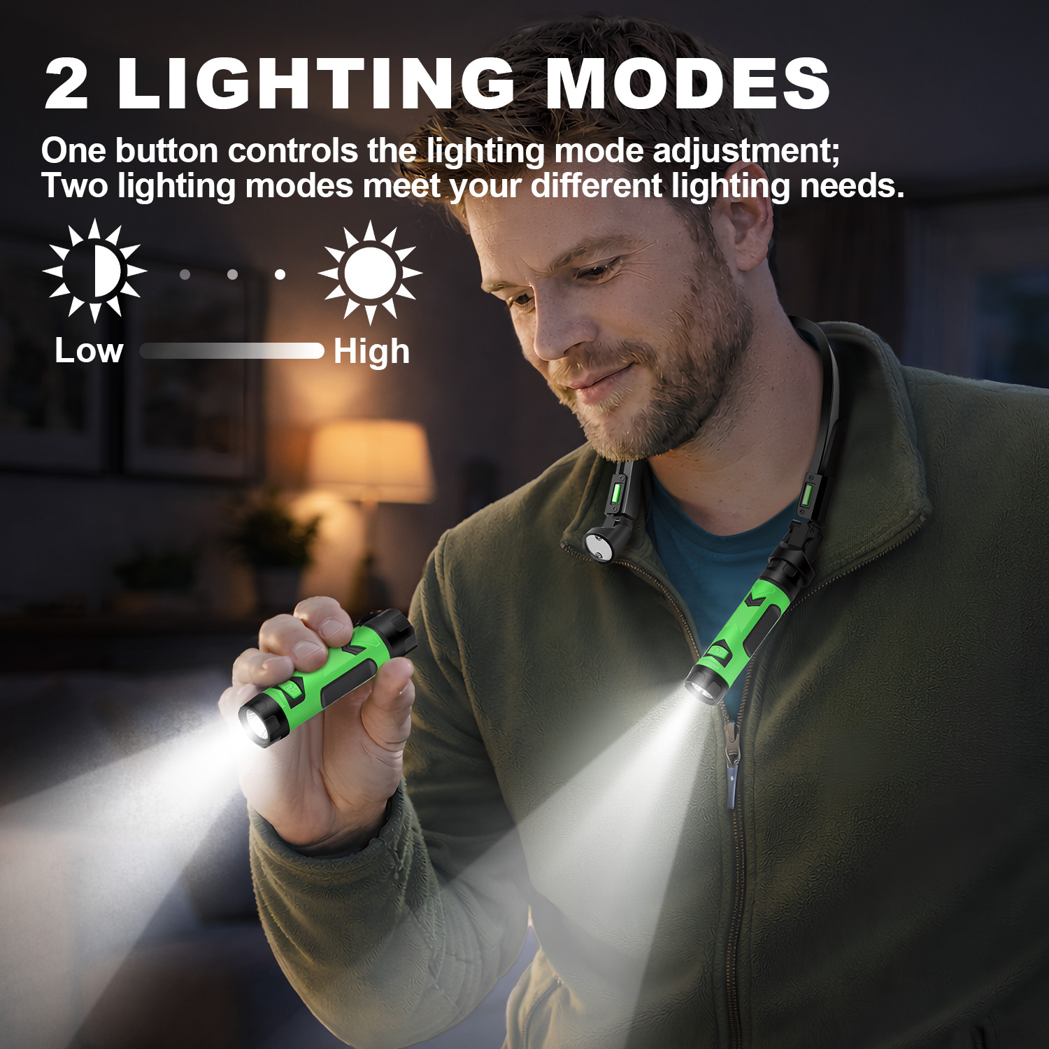 USB Rechargeable LED Neck Ligh - مراجعة Outdoor Camping Bbq وسعره
