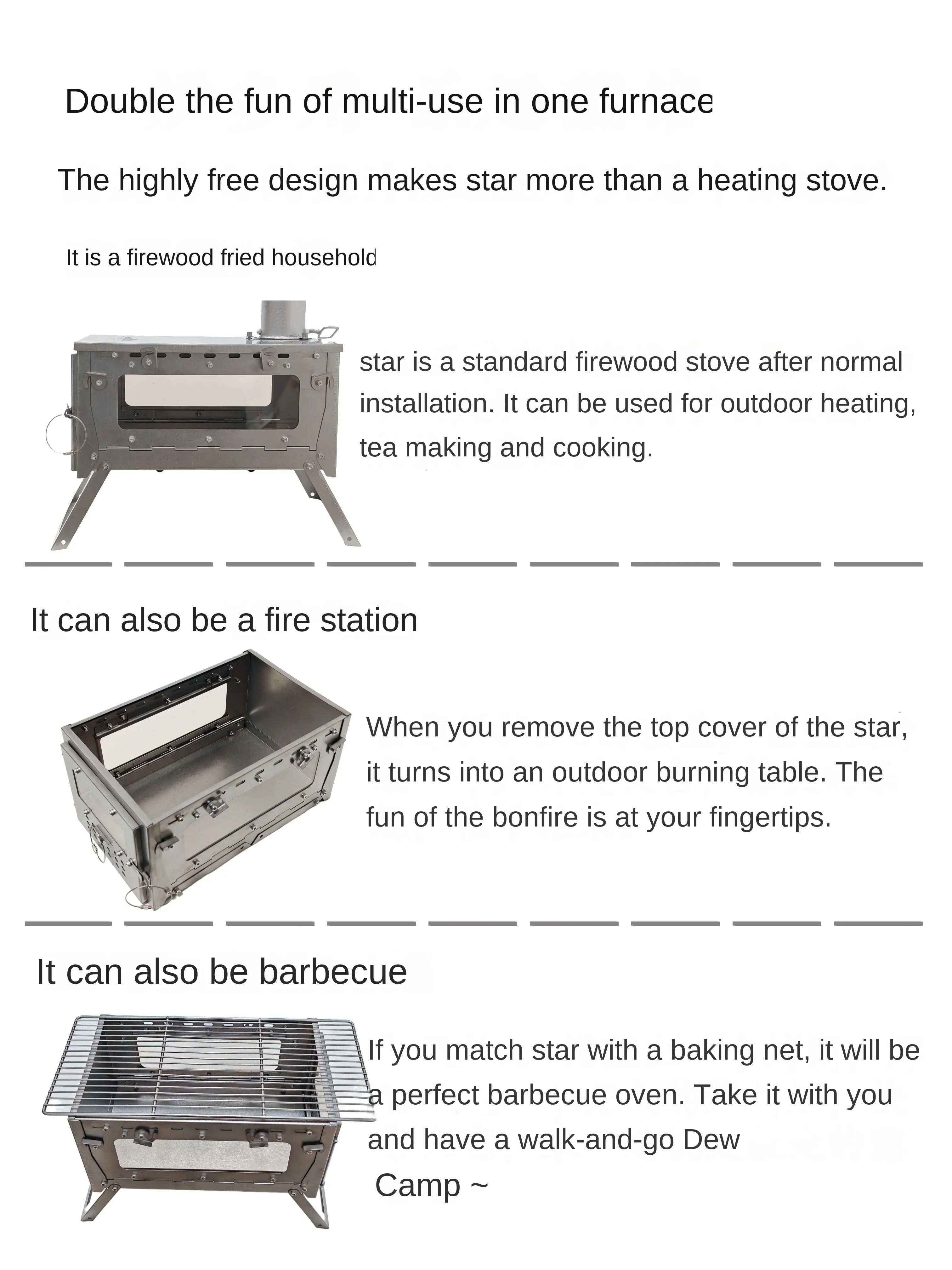 WT Star Ti Titanium Alloy Fold - مراجعة Outdoor Camping Heater For Tent وسعره
