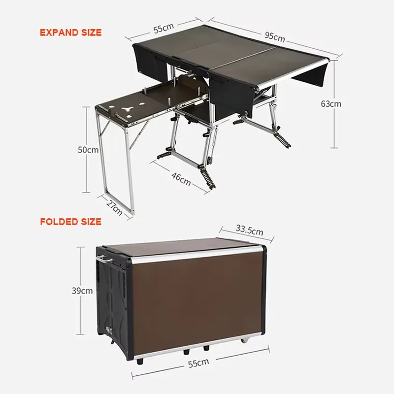 Convenient Camping Kitchen Box - مراجعة Outdoor Camping Kitchen Setup وسعره