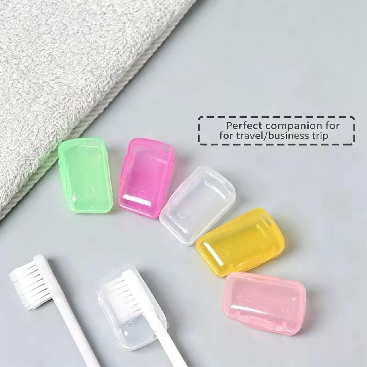 5pcs Portable Toothbrush Head  - مراجعة Outdoor Camping Bathroom وسعره