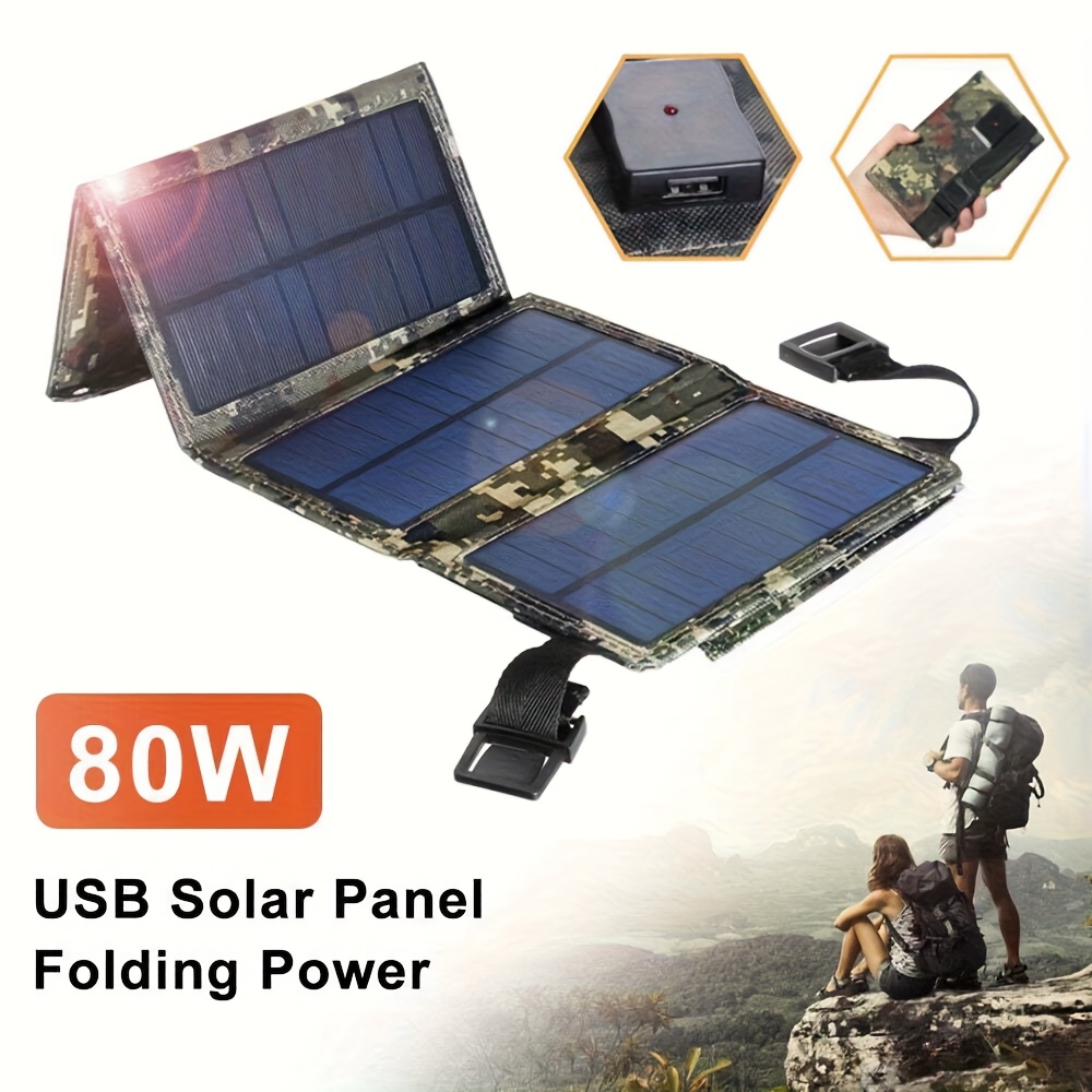 [Solar Panel] 80W Portable Fol - مراجعة Outdoor Camping Hiking وسعره