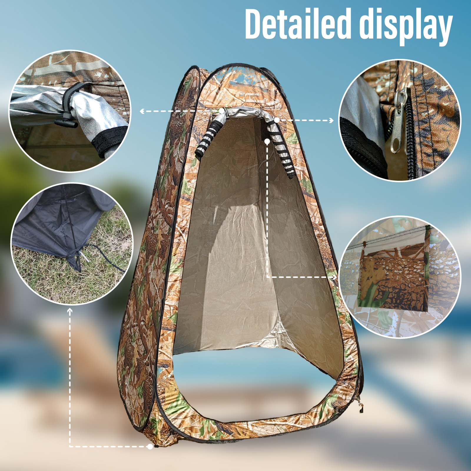 Portable Pop-Up Privacy Tent O - مراجعة Portable Camp Toilet وسعره