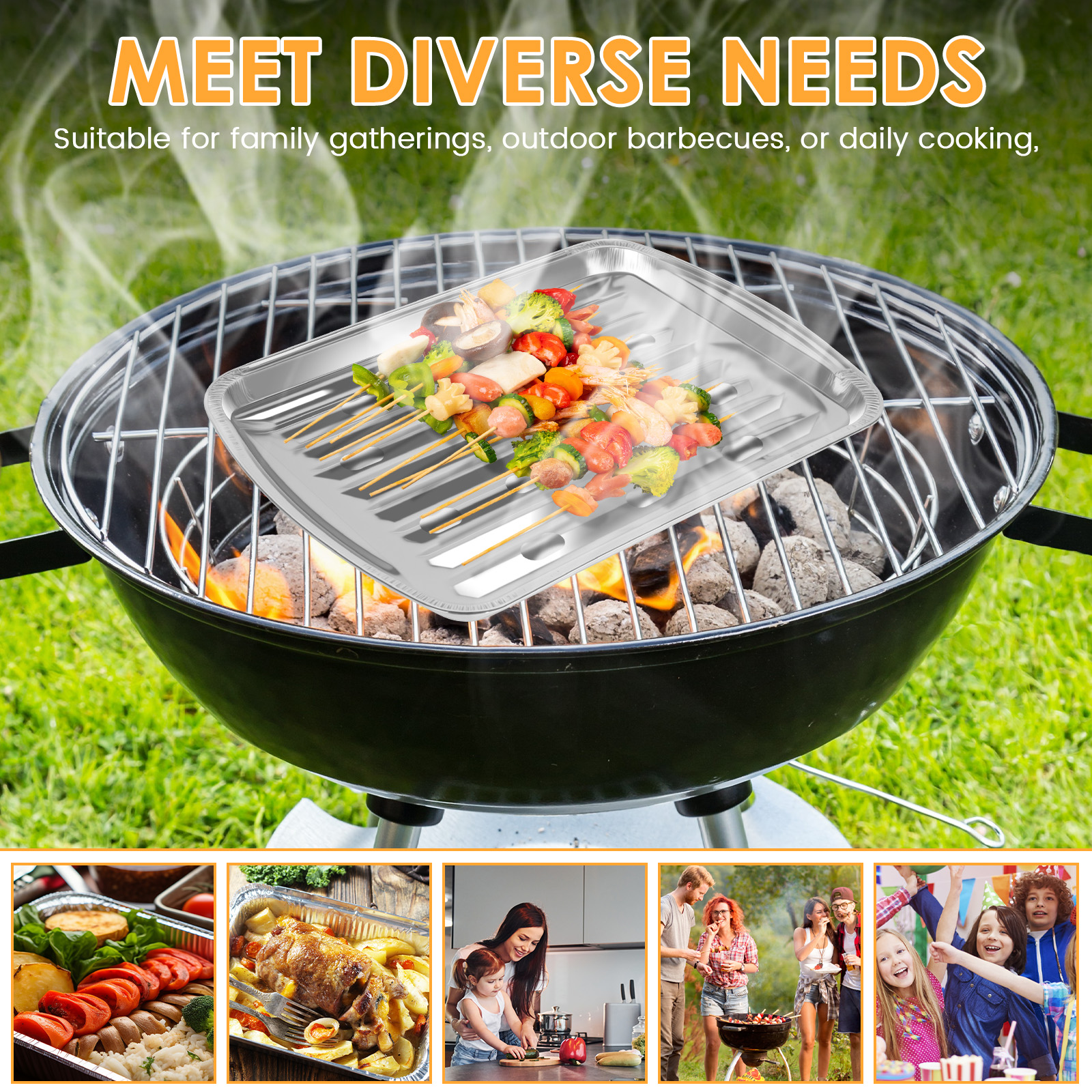 Aluminum Foil Trays Non-Stick  - مراجعة Outdoor Camping Kitchen وسعره