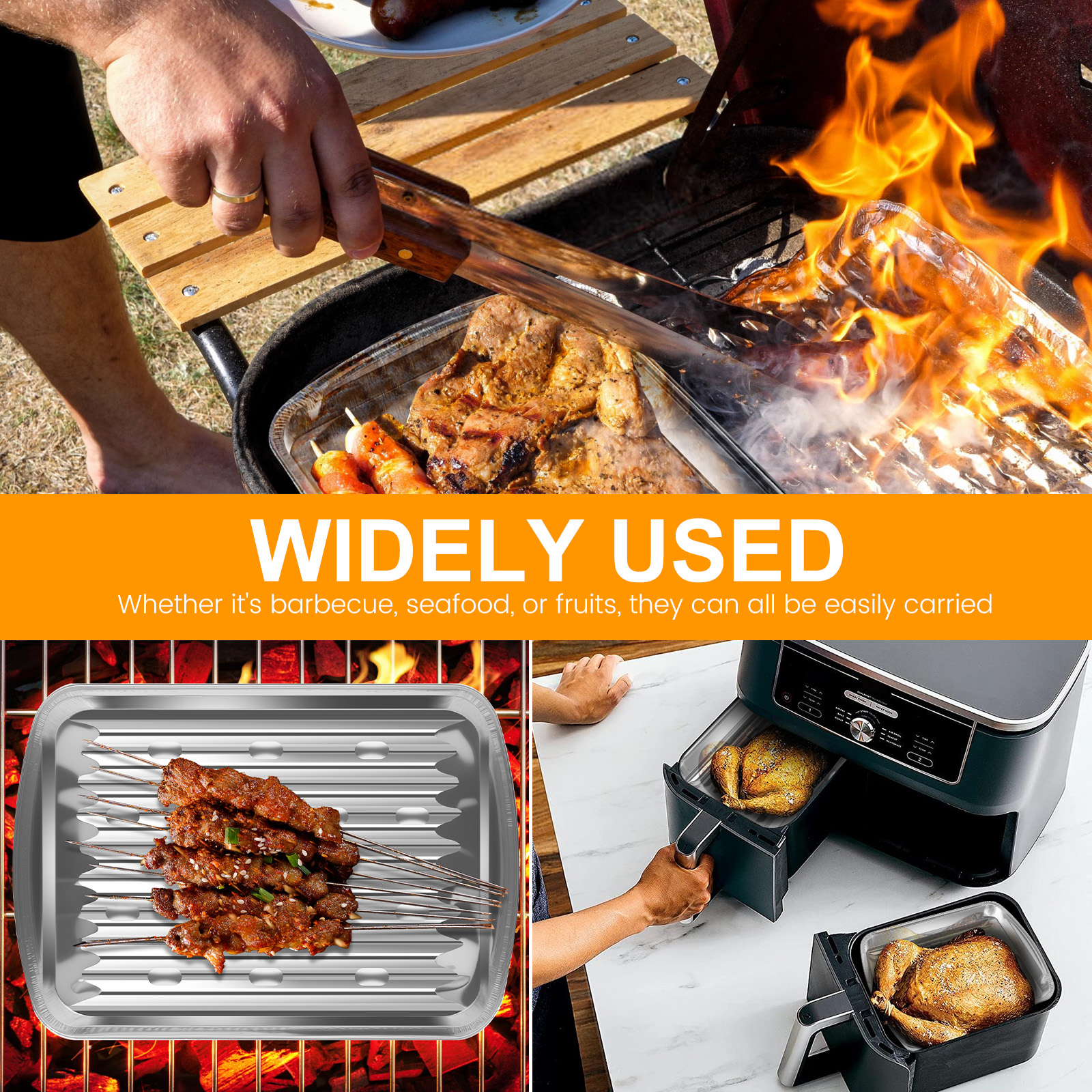 Aluminum Foil Trays Non-Stick  - مراجعة Outdoor Camping Kitchen وسعره