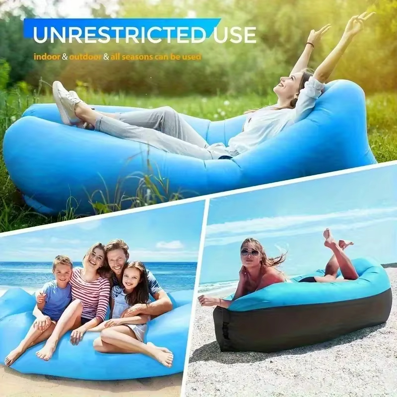 Inflatable Lounger Air Sofa Ha - مراجعة Outdoor Camping Hammock Chair وسعره