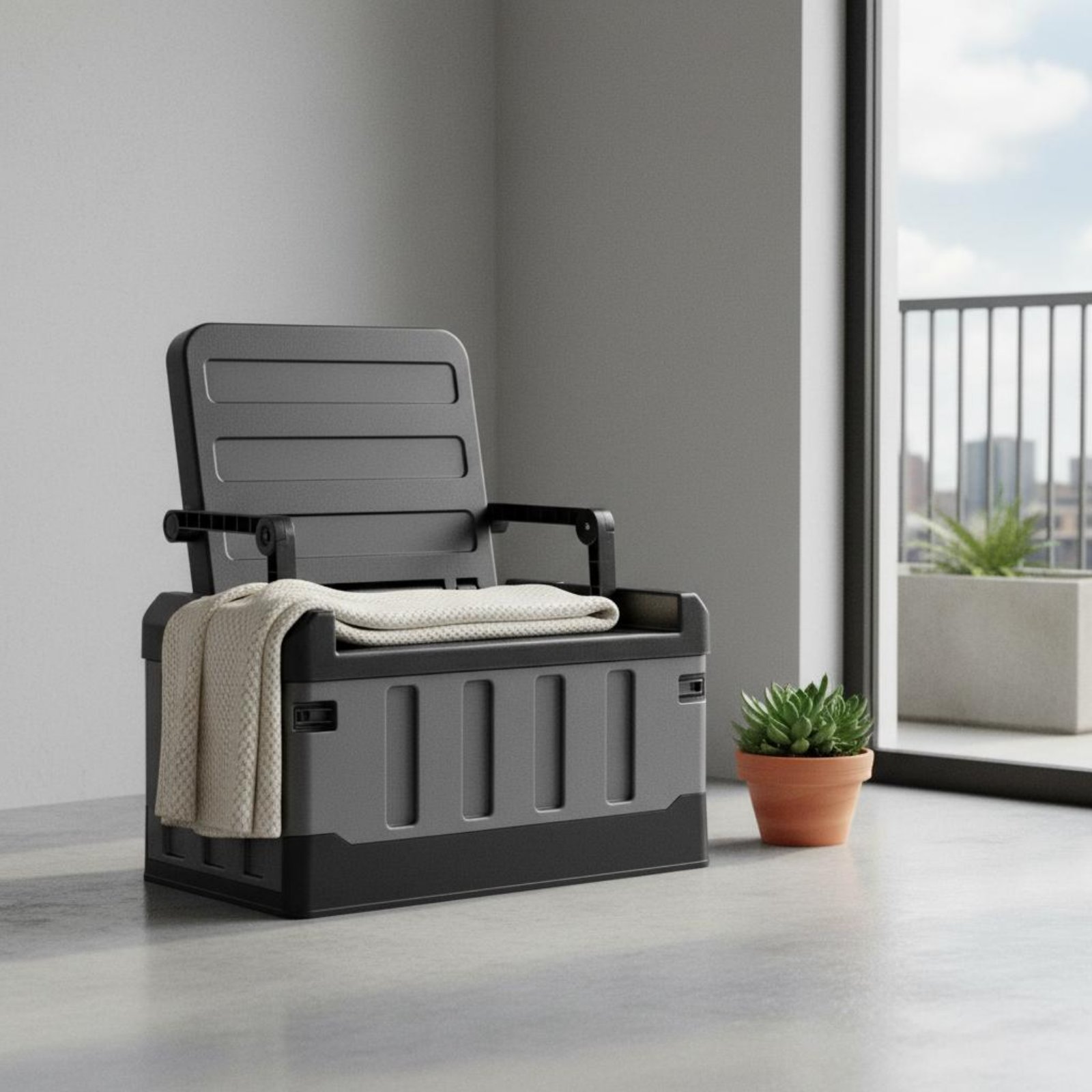 Sit-on Storage Trunk Multi-Fun - مراجعة Outdoor Camping Gear وسعره