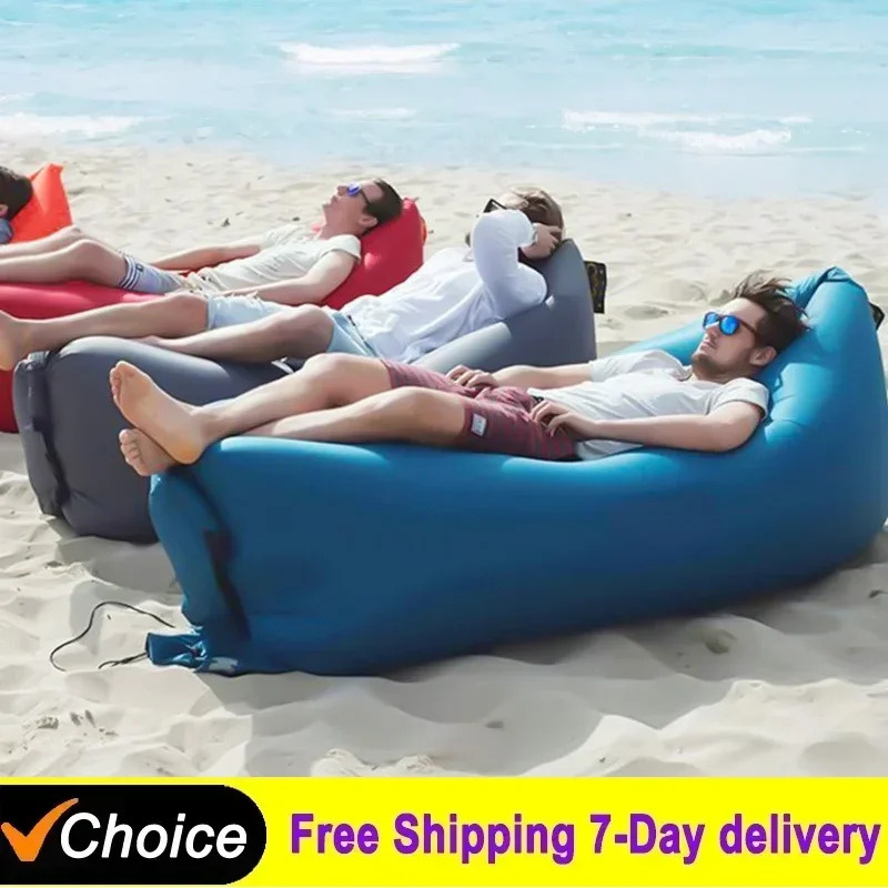 Outdoor Portable Inflatable So - مراجعة Outdoor Camping Hammock Chair وسعره