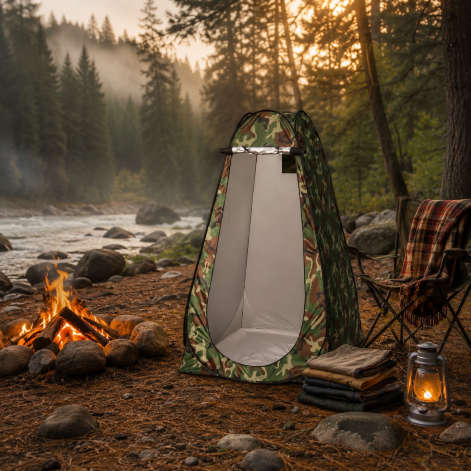 Camping Shower Tent Quick Setu - مراجعة Outdoor Camping Gear وسعره