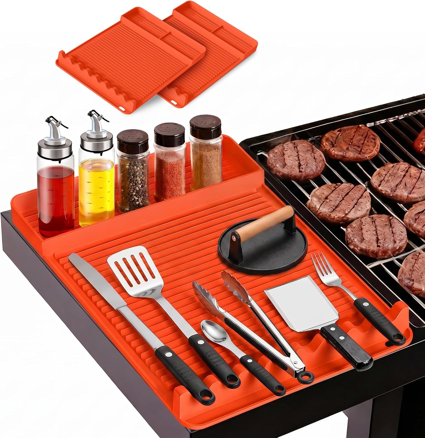 2-Pack Silicone Grill Mat 16x1 - مراجعة Outdoor Camping Bbq وسعره
