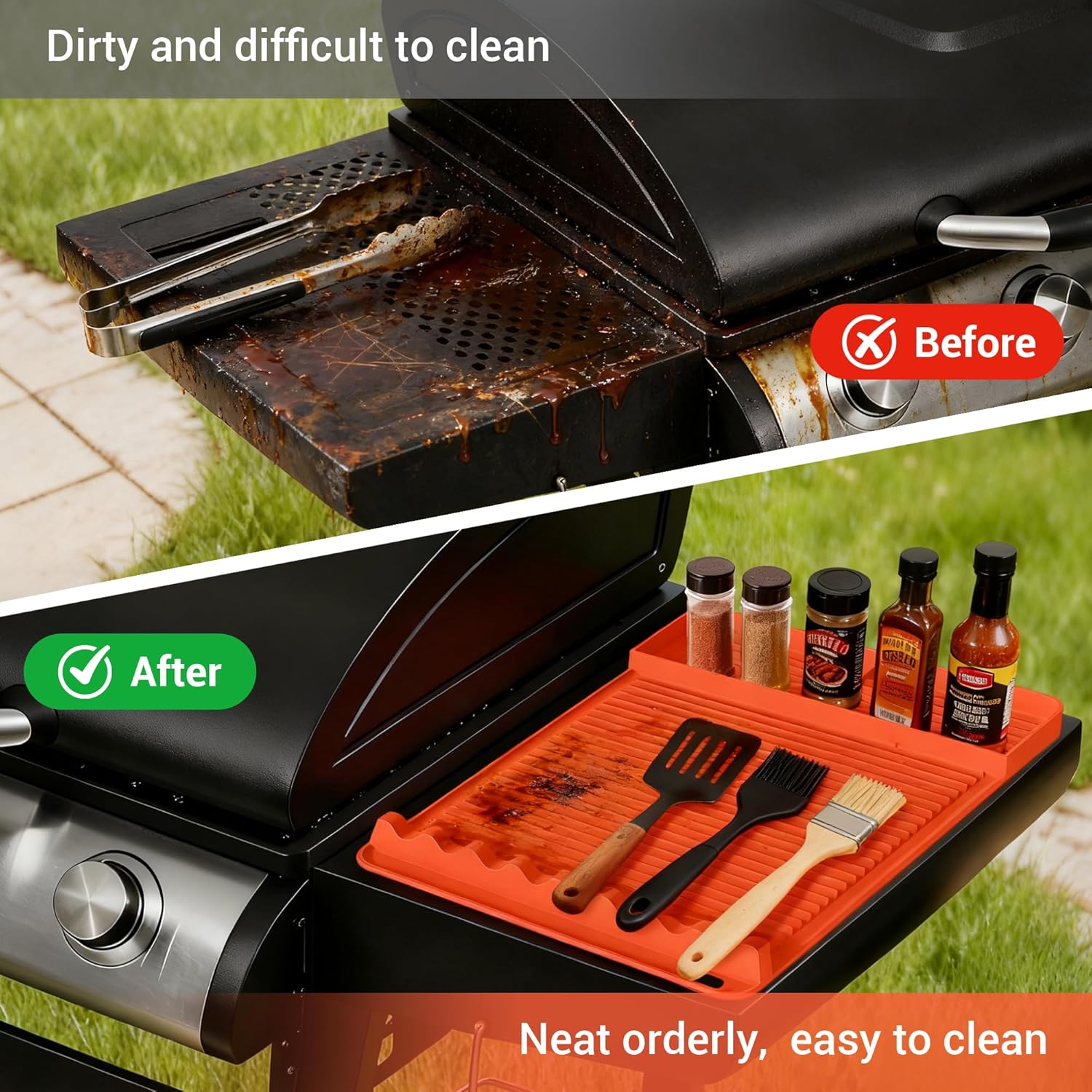 2-Pack Silicone Grill Mat 16x1 - مراجعة Outdoor Camping Bbq وسعره