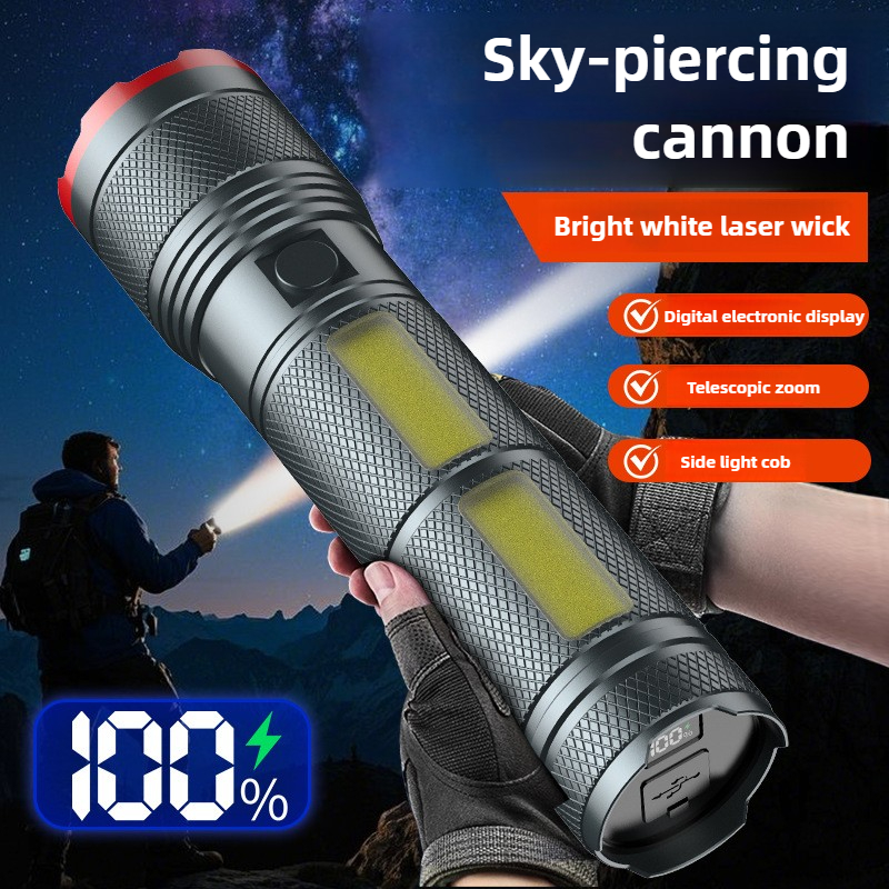 7200mAh Highlight Flashlight C - مراجعة Outdoor Camping Hiking وسعره