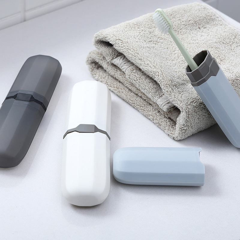 1/4pc Portable Toothbrush Cove - مراجعة Outdoor Camping Bathroom وسعره