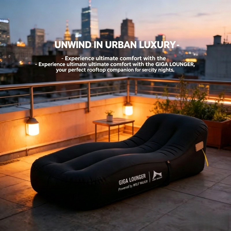 TPU Automatic Inflatable Chair - مراجعة Outdoor Camping Hammock Chair وسعره
