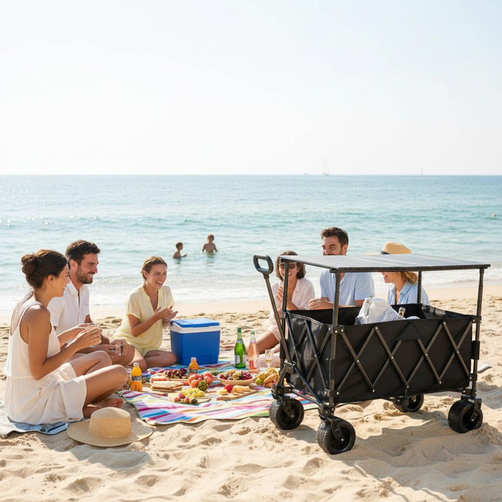 Foldable Camping Wagon Portabl - مراجعة Jinli Outdoor Camping وسعره