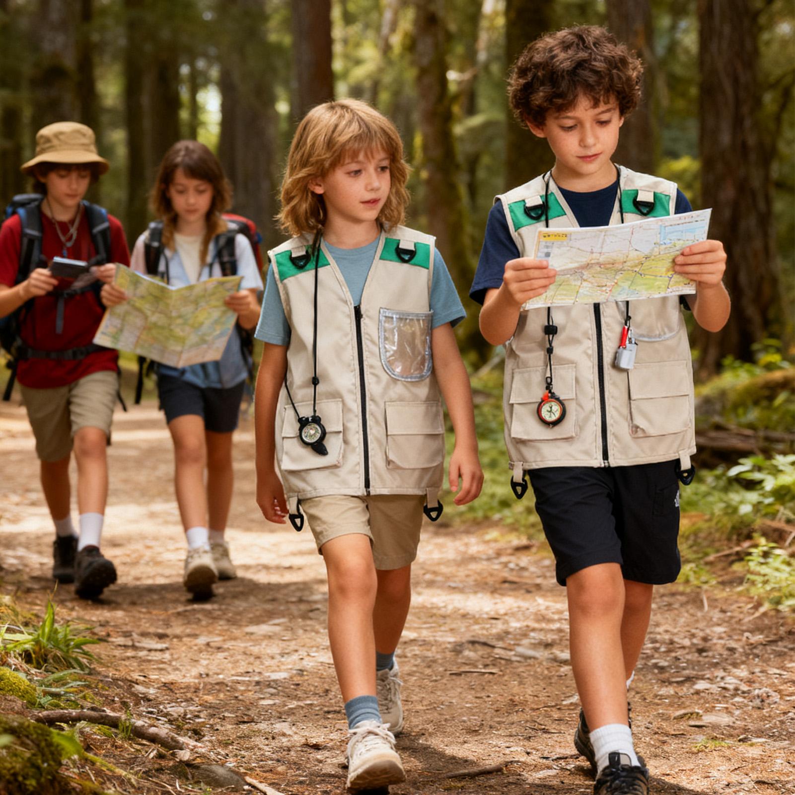 Kids Fishing Vest Sleeveless C - مراجعة Outdoor Camping Activities For Kids وسعره