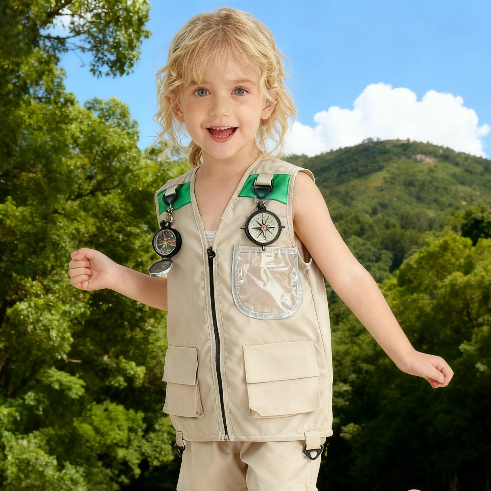Kids Fishing Vest Sleeveless C - مراجعة Outdoor Camping Activities For Kids وسعره