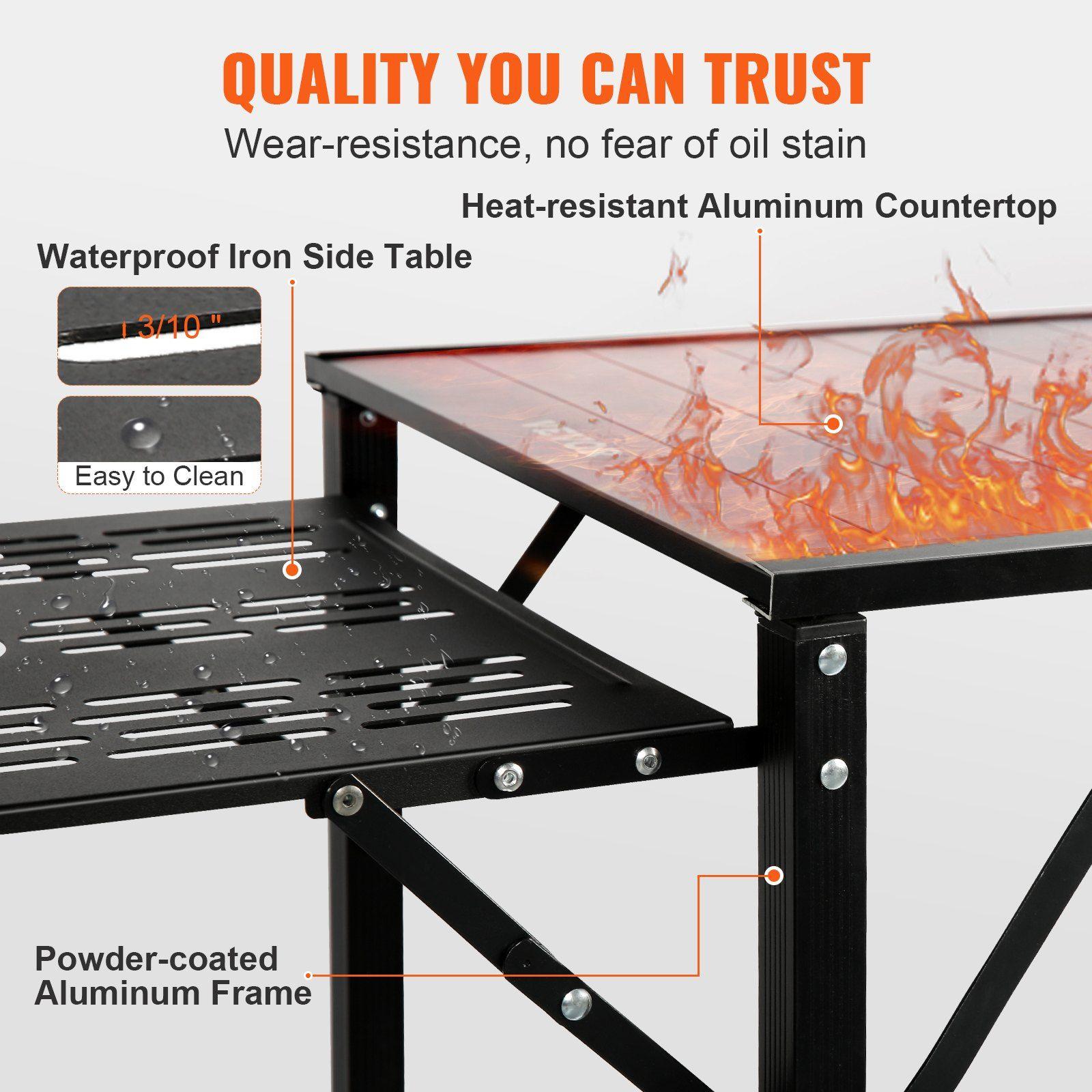 All-in-one 49.6in Aluminum Cam - مراجعة Outdoor Camping Kitchen Setup وسعره