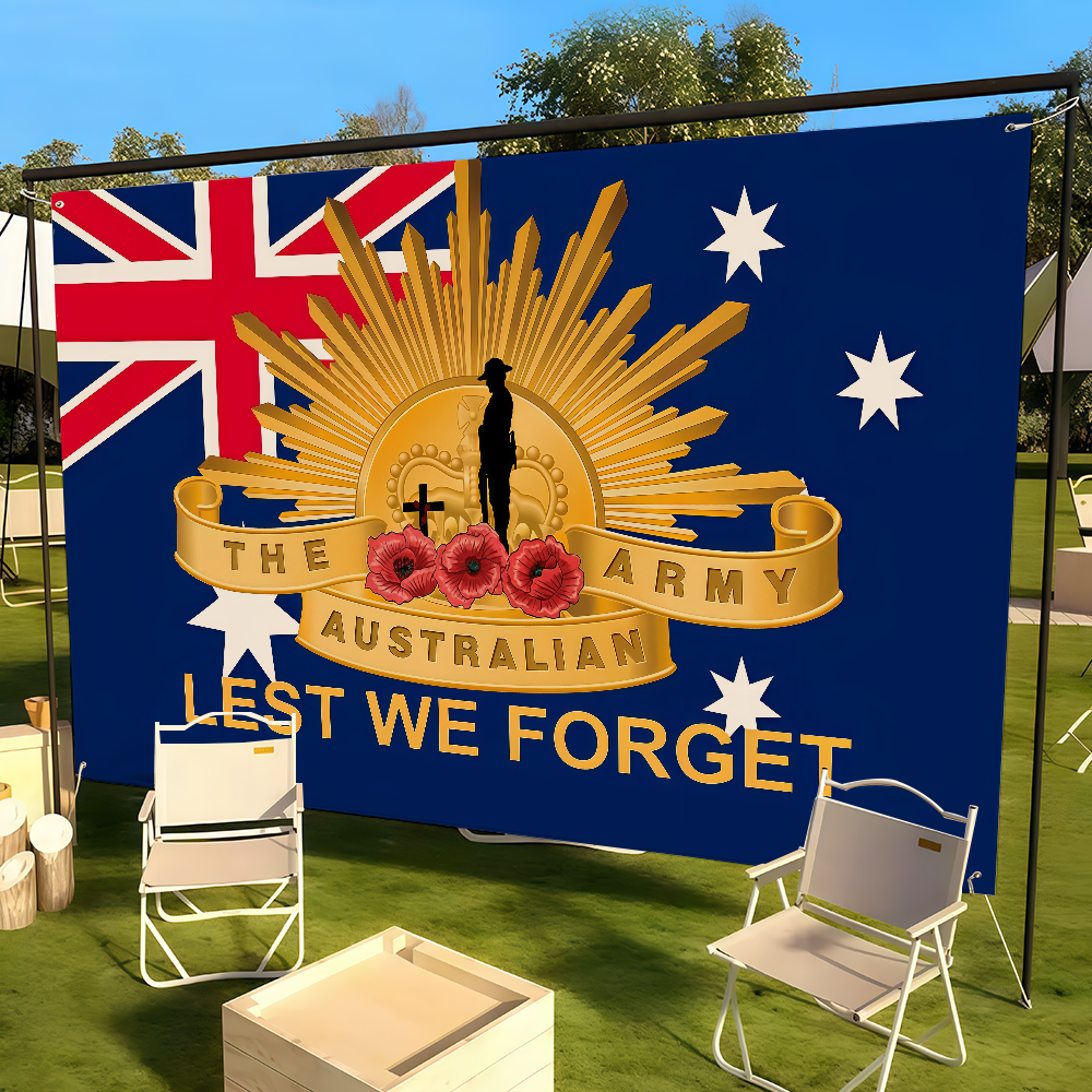 Australia Lest We Forget Flag  - مراجعة Outdoor Camping Australia وسعره